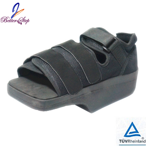 حذاء طبي ذو إصبع مربع من Ortho Wedge، حذاء طبي لكسور أصابع القدم